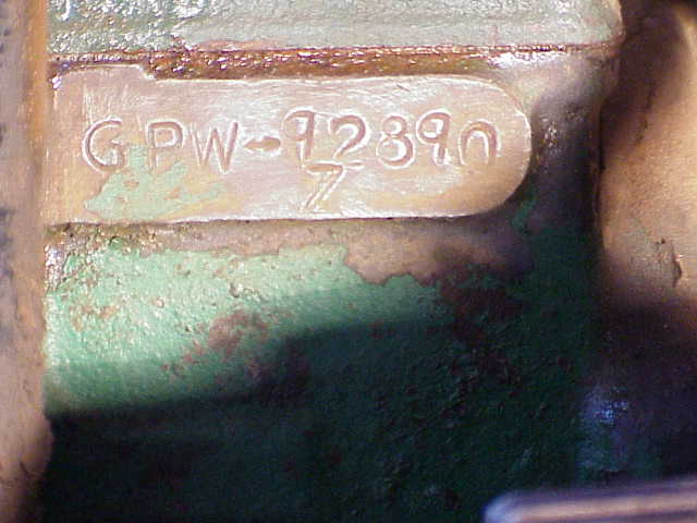 Overstamped Serial Number on GPW-Question - G503 Military Vehicle ...